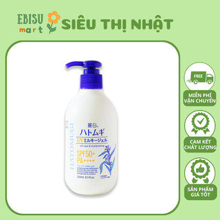 Sữa dưỡng thể chống nắng, dưỡng ẩm và làm sáng da hatomugi nhật bản spf50 pa+++