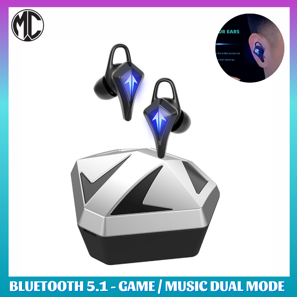 Tai Nghe Gaming, Tai nghe Bluetooth Không Dây Chơi Game Có Mic Đam Thoại Với Độ Trễ Thấp
