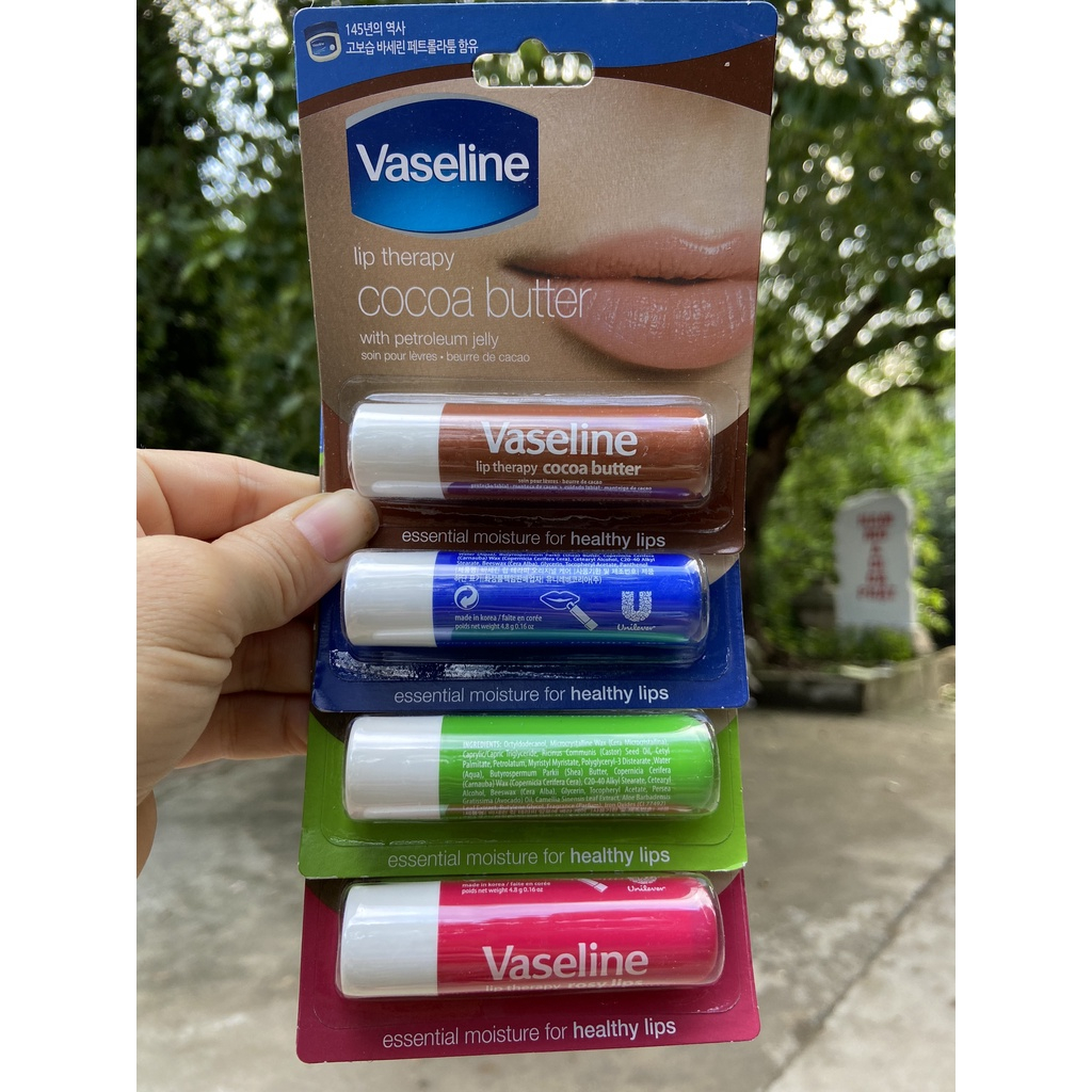 Son dưỡng môi Vaseline Lip Therapy 4.8g dưỡng môi dịu nhẹ và mềm mại tự nhiên dạng thỏi