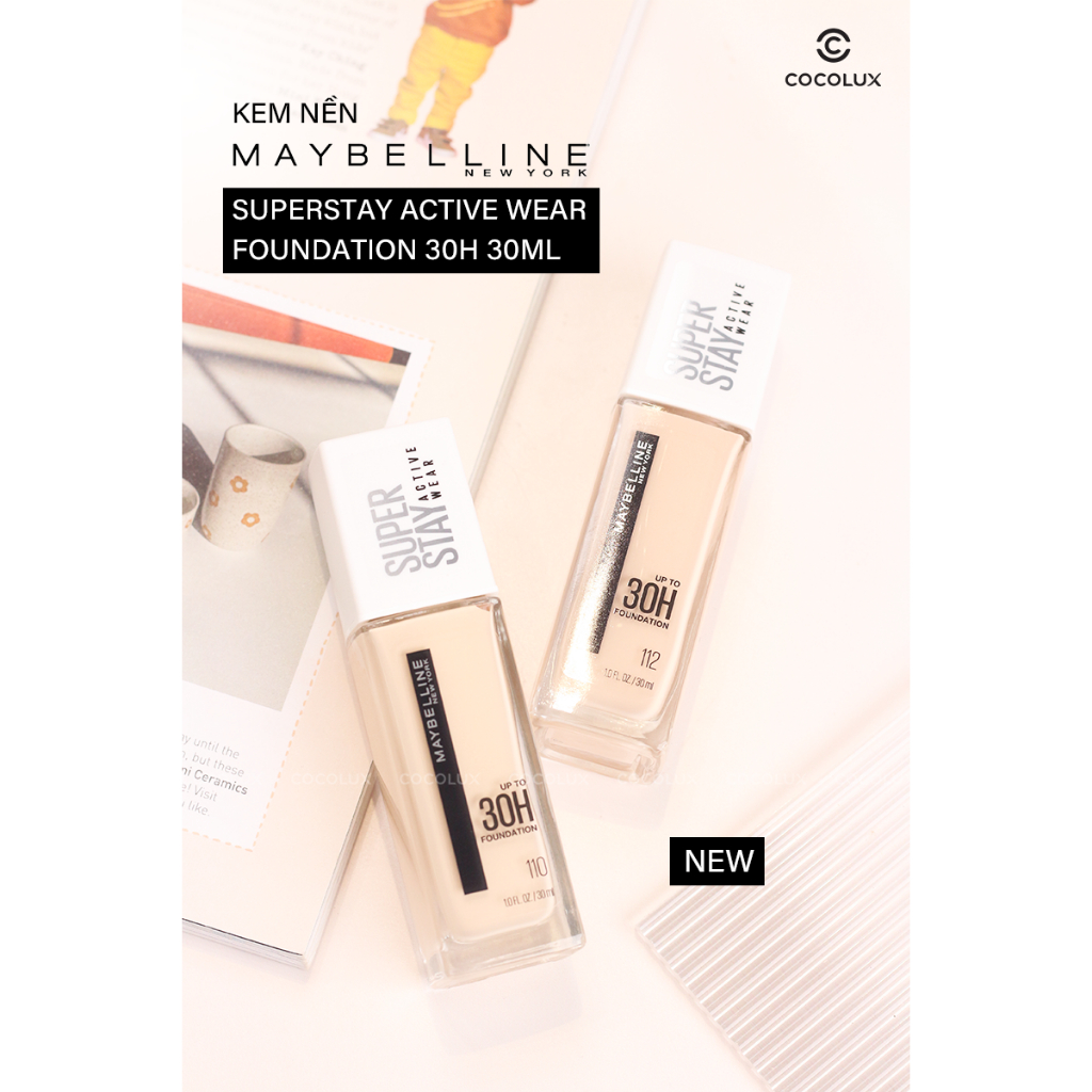 Kem Nền Maybelline Superstay Active Wear Foundation 30H 30ml