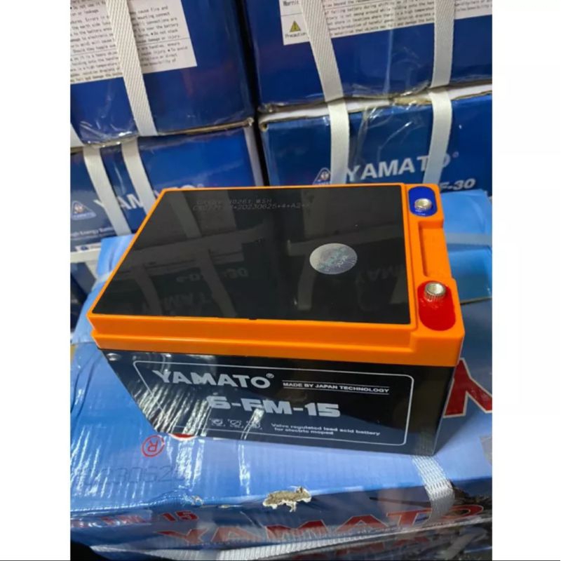 Bộ 4 bình Acquy yamato 12v 14ah khô dùng cho xe đạp, máy điện. Loa kéo, Bộ lưu trữ năng lượng mặt trời, quạt tích điện.