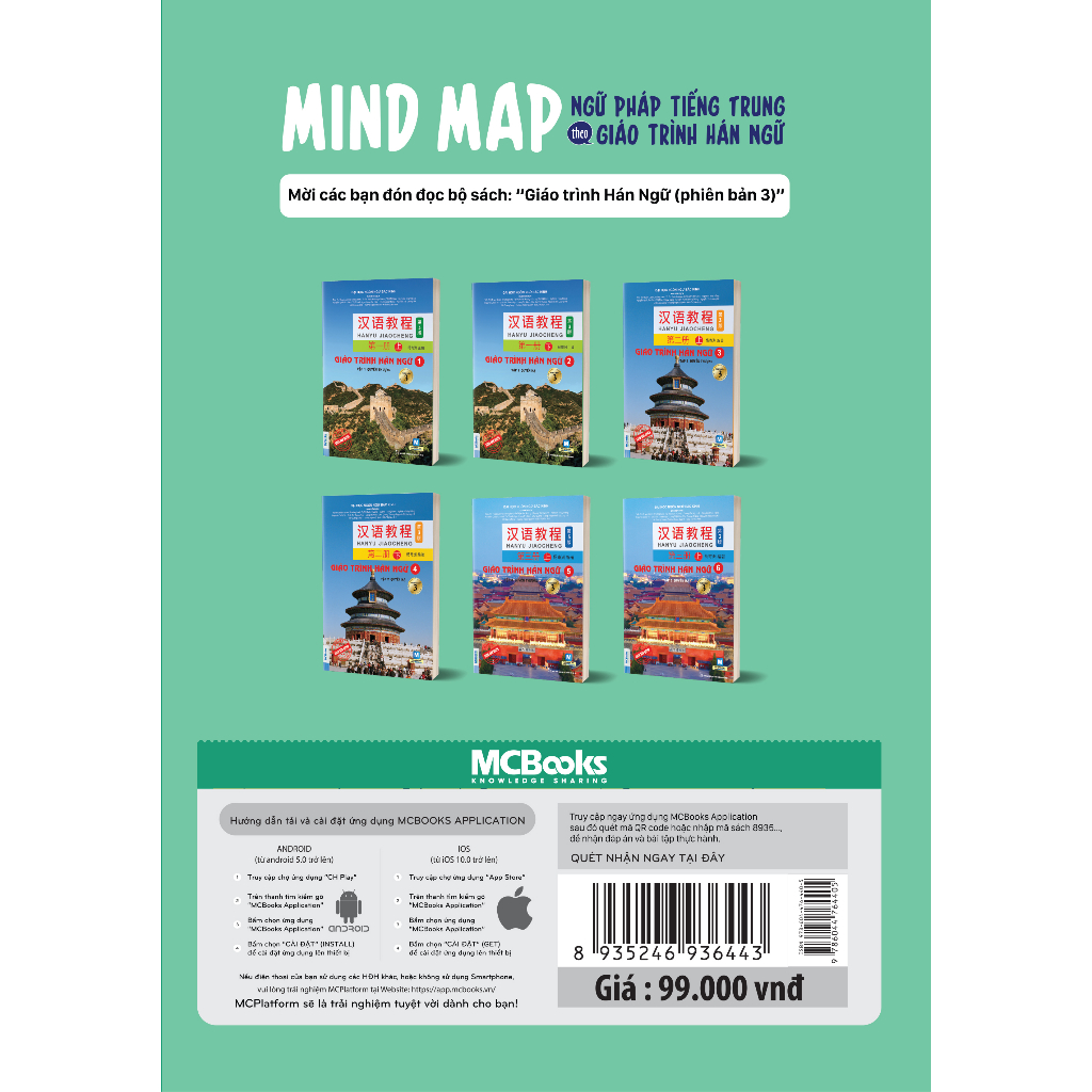 Sách - Combo Mind map tự học tiếng trung theo giáo trình hán ngữ