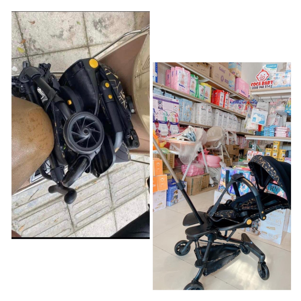 Xe Đẩy Gâp Gọn Cho Bé. Xe đẩy gấp gọn 2 tư thế 3 chiều Cho Bé.