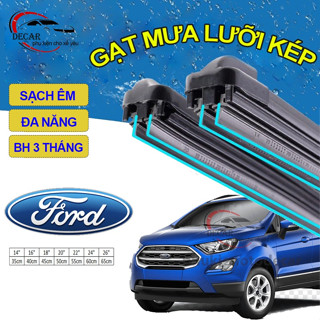 Gạt mưa lưỡi kép cao cấp ô tô FORD ECOSPORT, ESCAPE, EVEREST, RANGER,bộ cần gạt mưa hai lưỡi