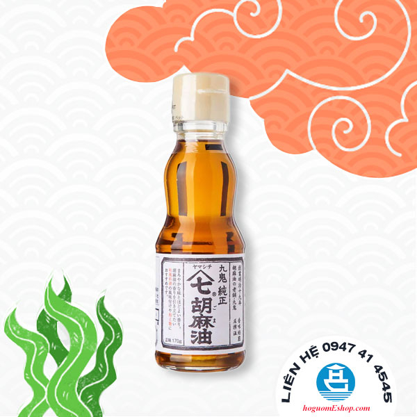 Dầu mè (vừng) 100% nguyên chất Yamashichi Jyunsei Goma Abura - Kuki Sangyo -170g