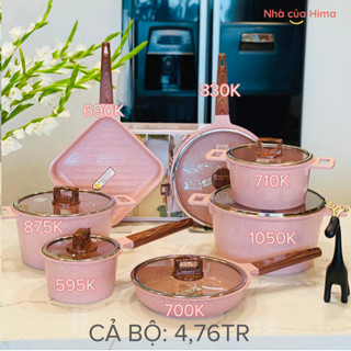 Nồi chảo MGC chống dính cao cấp Xanh, Hồng, Tím, Đỏ - Hàng chính hãng đáy từ - bán lẻ