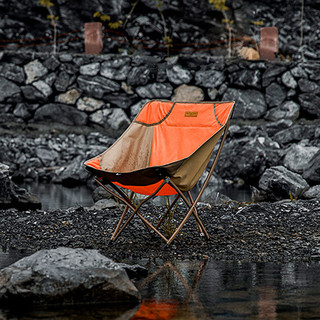 Ghế xếp gọn dã ngoại màu cam Mountainhiker, ghế gấp gọn ngoài trời camping, ghế cắm trại