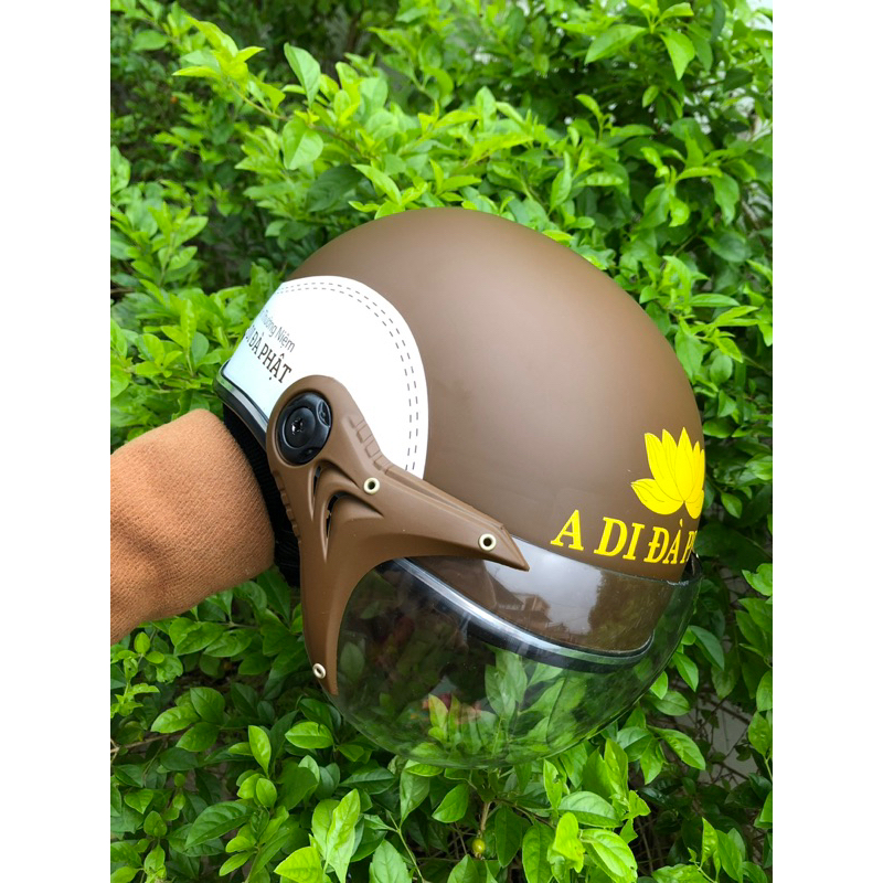 MŨ BẢO HIỂM A DI ĐÀ PHẬT CÓ KÍNH