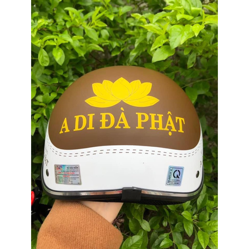 MŨ BẢO HIỂM A DI ĐÀ PHẬT CÓ KÍNH
