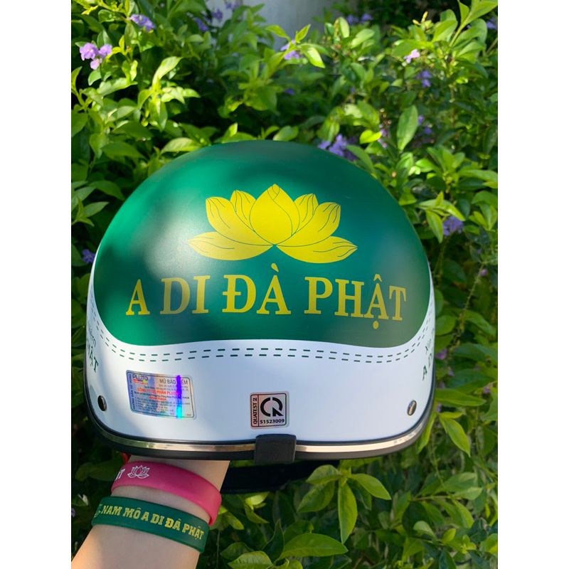 MŨ BẢO HIỂM A DI ĐÀ PHẬT CÓ KÍNH