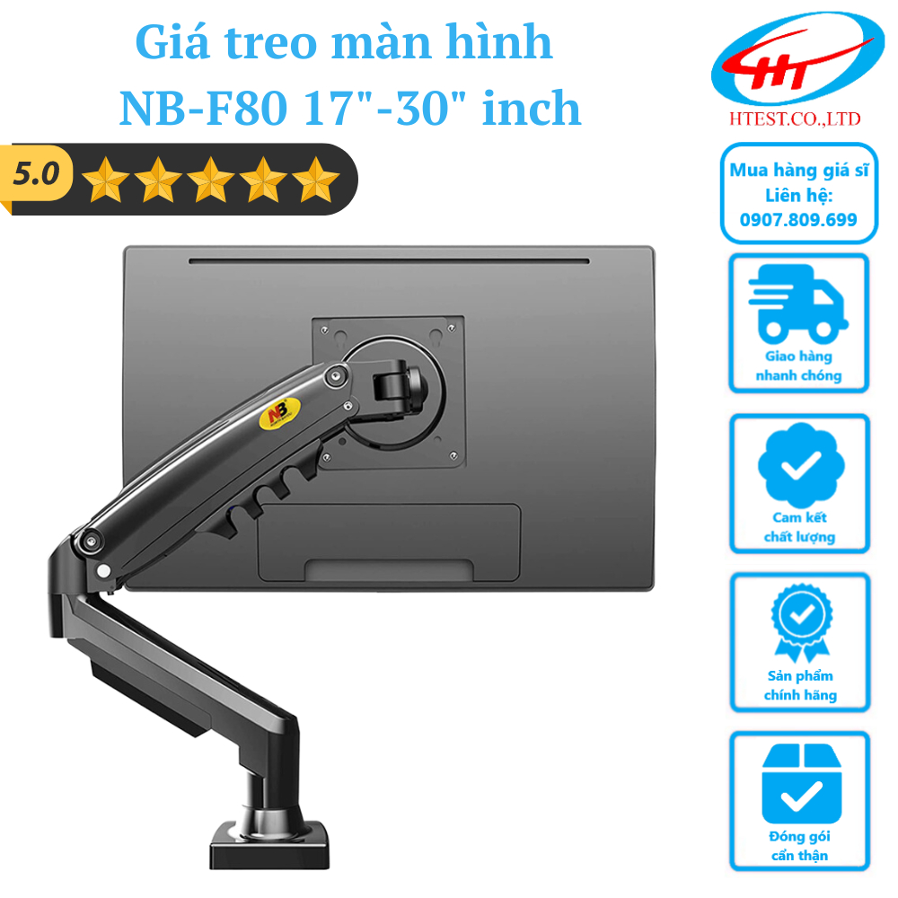 Giá treo màn hình LCD Arm màn hình đa năng North Bayou NB cho màn 10 - 40 inch