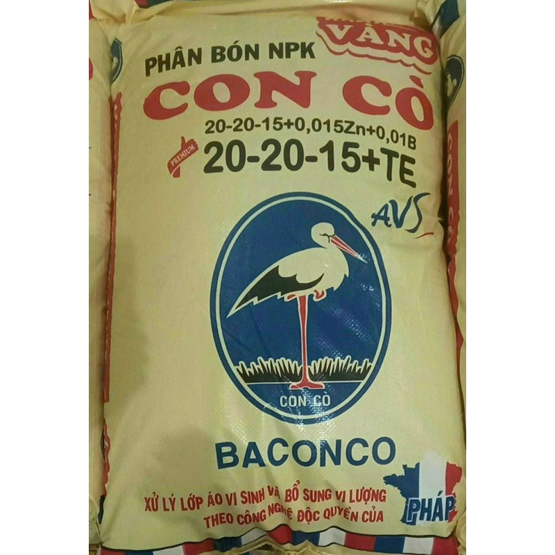 1KG PHÂN BÓN 20-20-15. TE CÒ VÀNG bón cho cây kiểng và rau màu