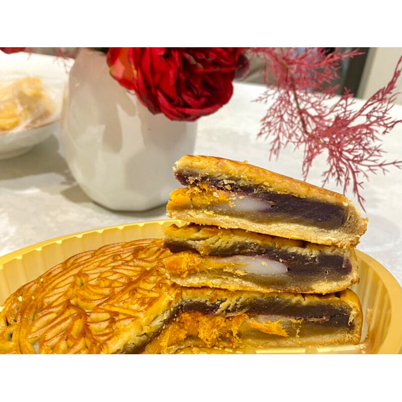 Bánh trung thu khoai môn trứng muối ,mochi 500g