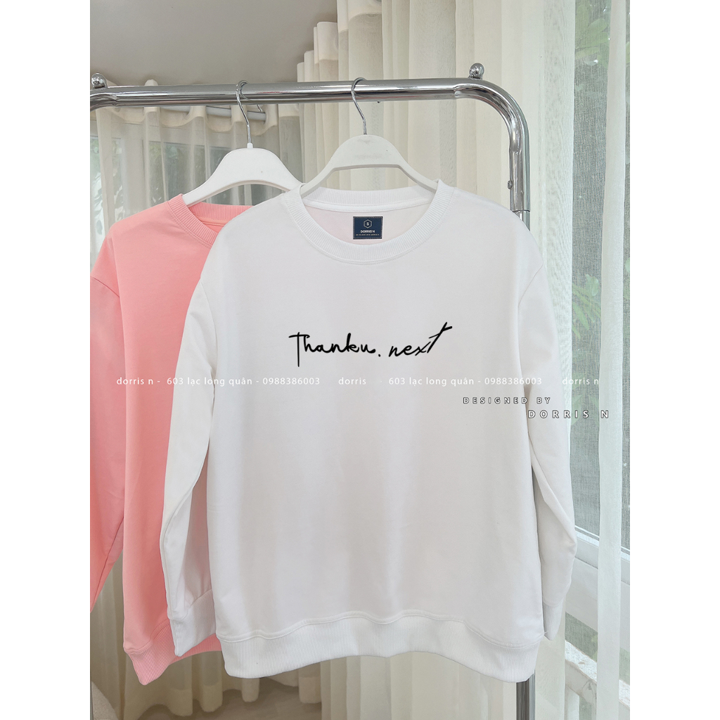 Áo dài tay nhiều màu THANKU chất liệu da cá mềm mịn không xù lông thiết kế bởi DORRIS N