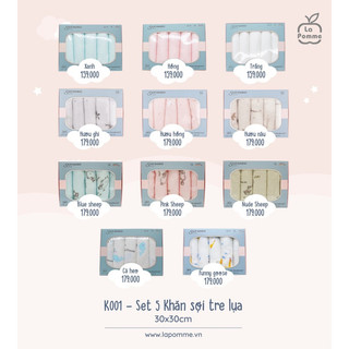 Khăn sữa sợi tre lụa Lapomme