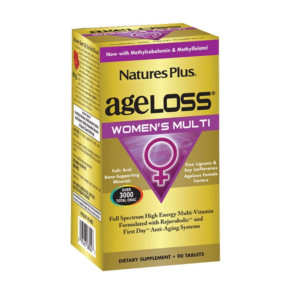 Vitamin Tổng Hợp Cho Nữ Nature's Plus Ageloss Women's Multi Giúp Giúp Trẻ Hoá, Cân Bằng Nội Tiết Tố Nữ (Hộp 90 Viên)