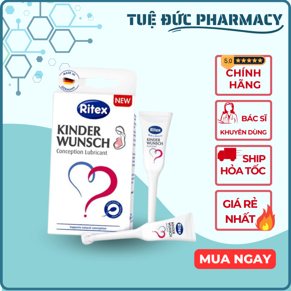 Gel Ritex Kinderwunsch Đức hỗ trợ thụ thai,tạo môi trường [DATE MỚI NHẤT]