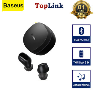 Tai Nghe Nhét Tai Không Dây Baseus Encok True Wireless Earphones WM01 Bluetooth 5.0, Chống Nước, Dùng Cho IOS Android