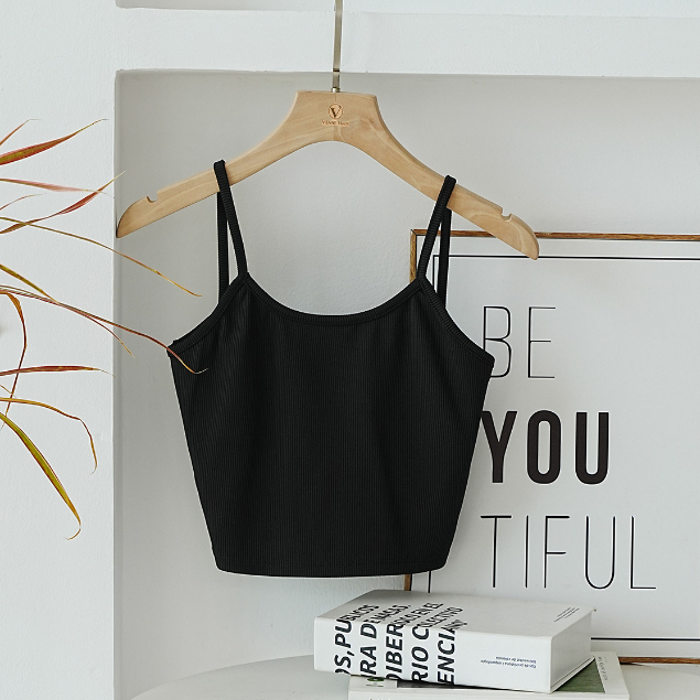 Áo Nữ Hai Dây Croptop VIEN TRAN V61R22H008