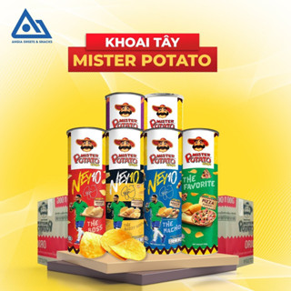 Khoai tây chiên Mister Potato 100g [DATE T3/25] - Thùng 14 ống nhập khẩu Malaysia An Gia Sweets Snacks