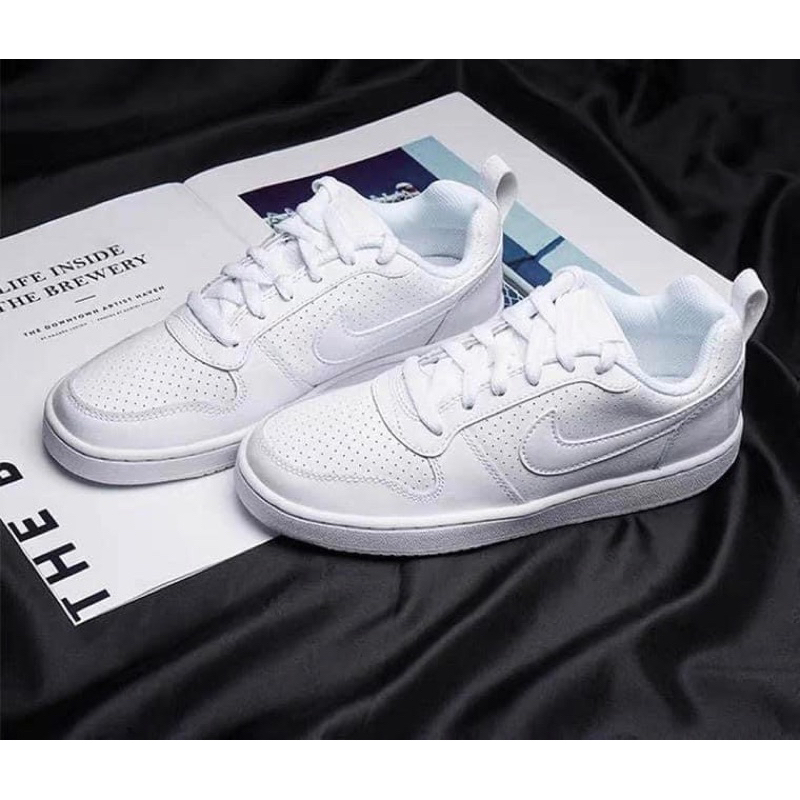 Giày Ni.ke court borough trắng cho nữ