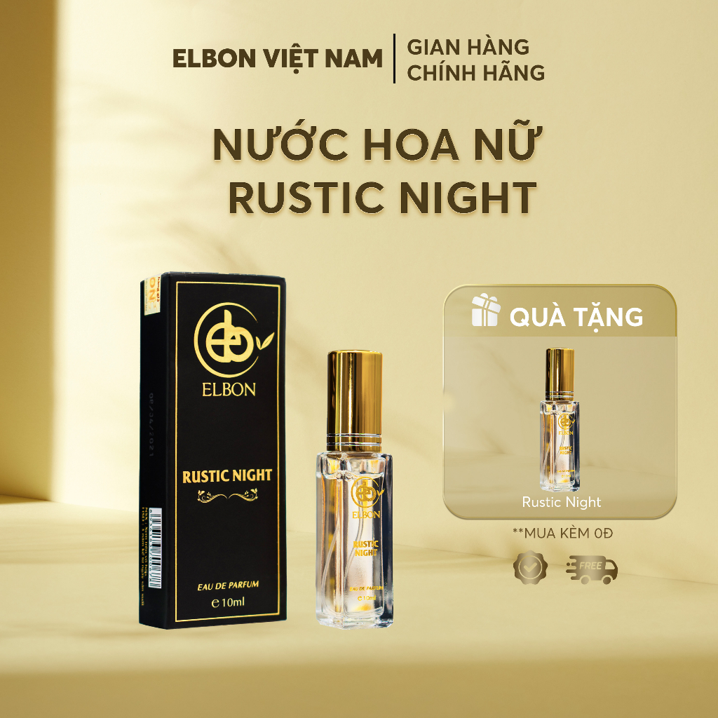 Nước Hoa RUSTIC NIGHT ELBON 10ml - Hương Thơm Ngọt Ngào và Nồng Ấm
