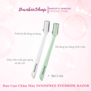Dao cạo chân mày INNISFREE EYEBROW RAZOR Set 2 cây