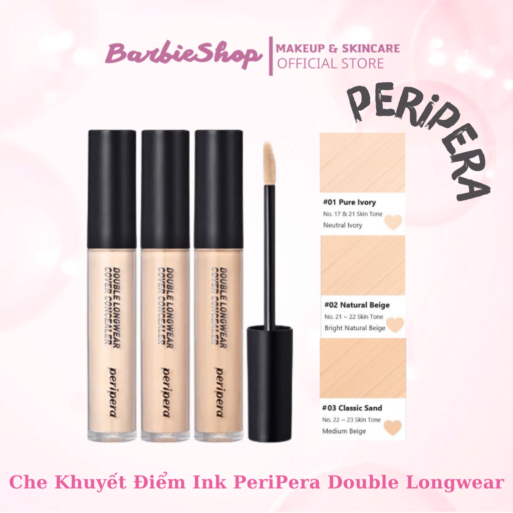 Che khuyết điểm Ink peripera Double Longwear [Nhiều Tone]