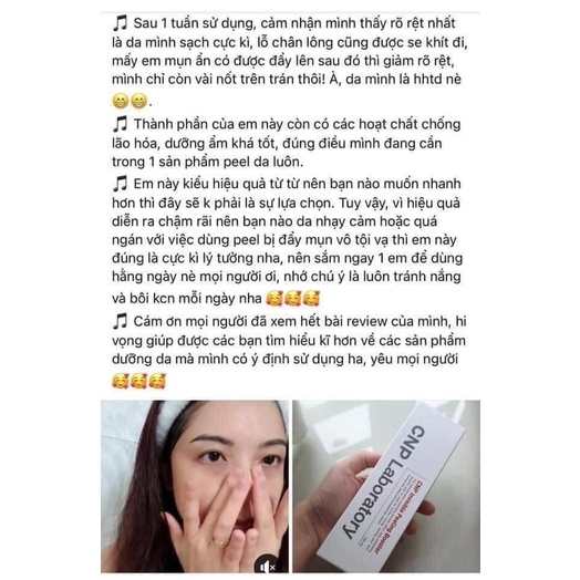 Tẩy tế bào chết hóa học peel da CNP Laboratory Invisible Peeling Booster 25ml