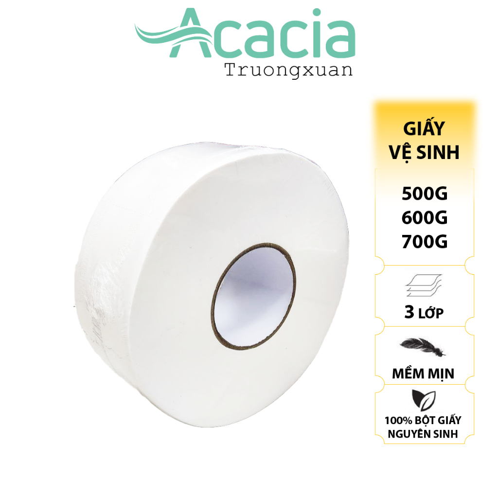 Giấy vệ sinh cuộn lớn 500g, 600g, 700g Siêu tiết kiệm