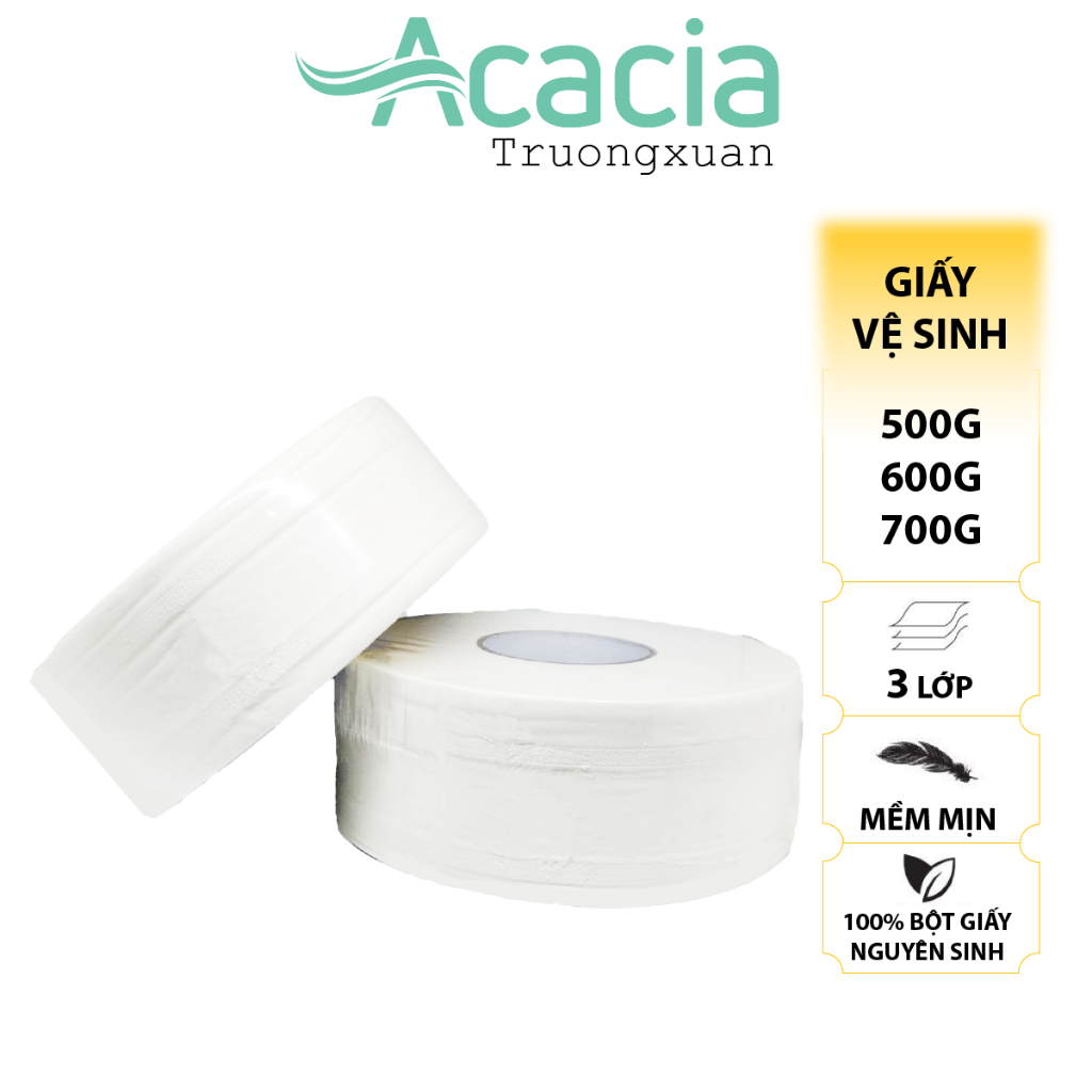 Giấy vệ sinh cuộn lớn 500g, 600g, 700g Siêu tiết kiệm