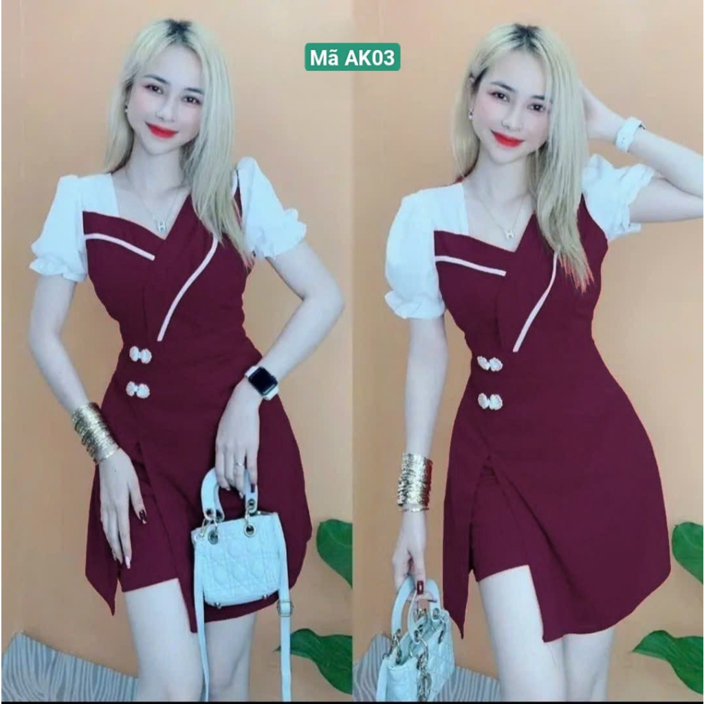 SÉT ÁO PHÔM DÀI KÈM QUẦN ĐÙI-SIÊU HOT.PHỐI TAY VẢI.AK03
