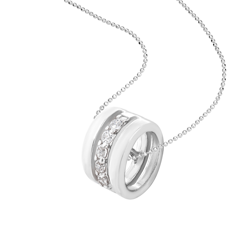 Mặt dây chuyền Bạc đính đá CZ PNJSilver XM00K000066