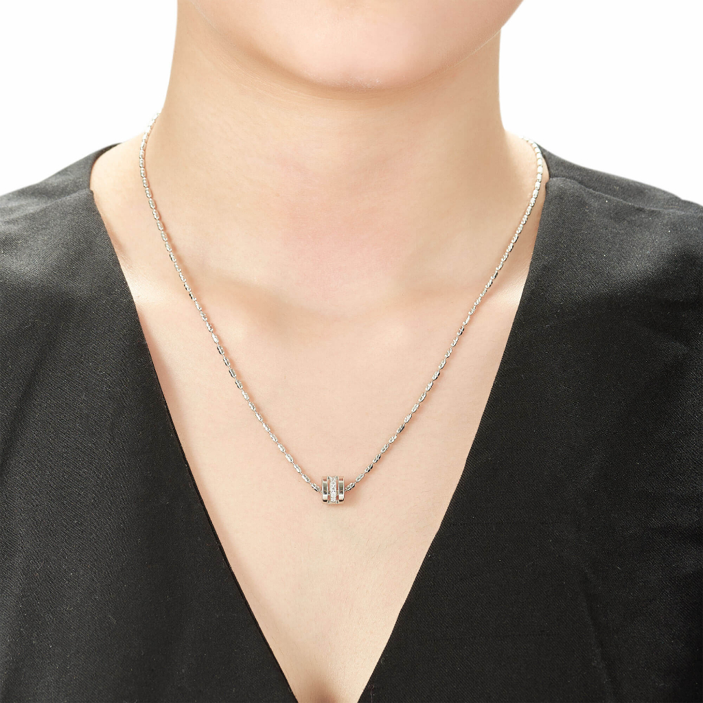 Mặt dây chuyền Bạc đính đá CZ PNJSilver XM00K000066