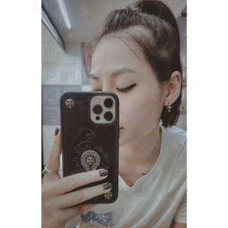 [ Đã có iP 15 ] Ốp lưng da iPhone Chrome Hearts