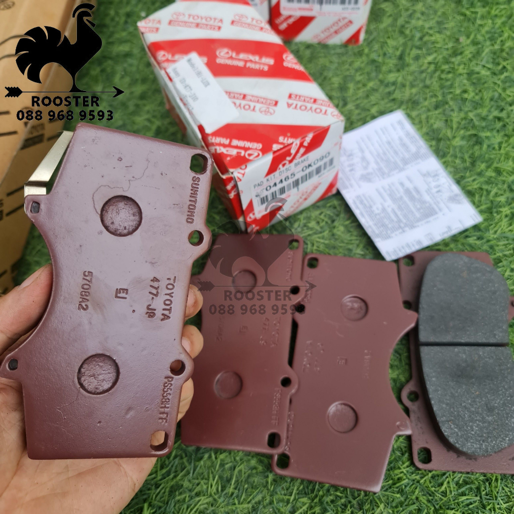 Má phanh  trước xe Fortuner, Hilux,GX470, Prado