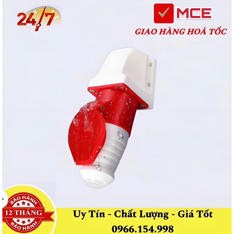 Combo 10 Phích ổ Cắm Công Nghiệp Gắn Tường 1 Pha 3 Pha 16A--32A 3 Chấu 4 chấu 5 chấu
