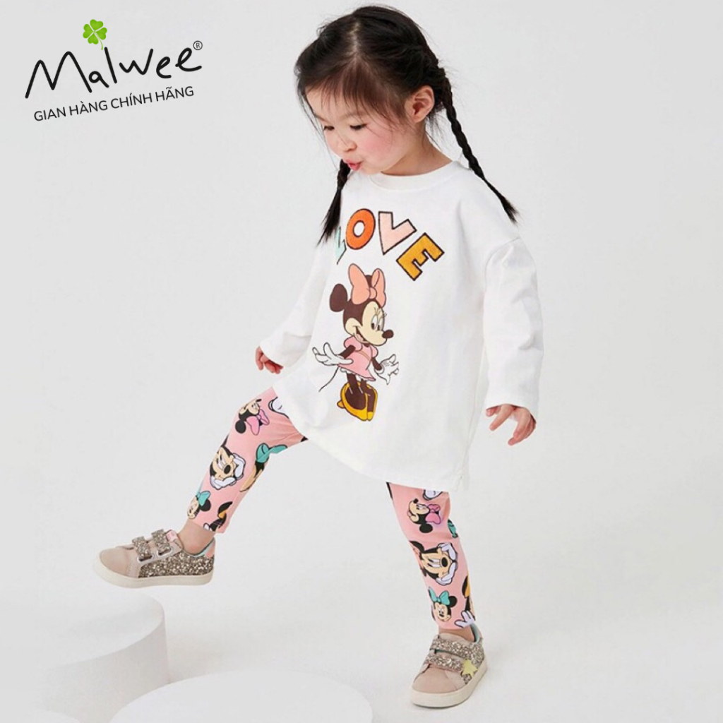 Bộ Minnie Love thu đông Little Maven chất liệu mềm mại - LM22089