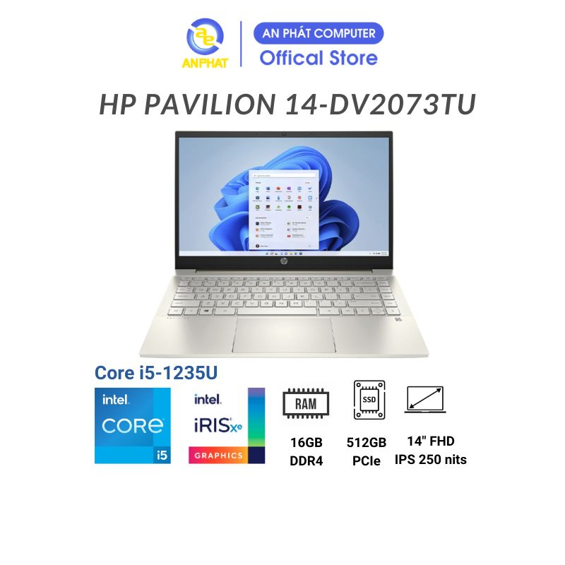 Laptop HP Pavilion 14-dv2073TU (Core i5-1235U | 14" FHD)