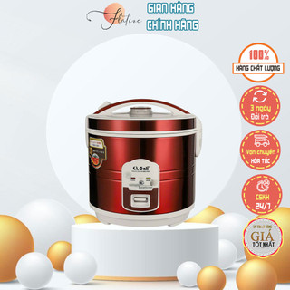 Nồi cơm điện Gali dung tích 2L cao cấp lòng nồi bằng hợp kim nhôm, tráng men chống dính