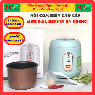 Nồi cơm điện mini cao cấp bennix bn-006hc 0,6l, nồi cơm mini thái lan bảo hành 12 tháng