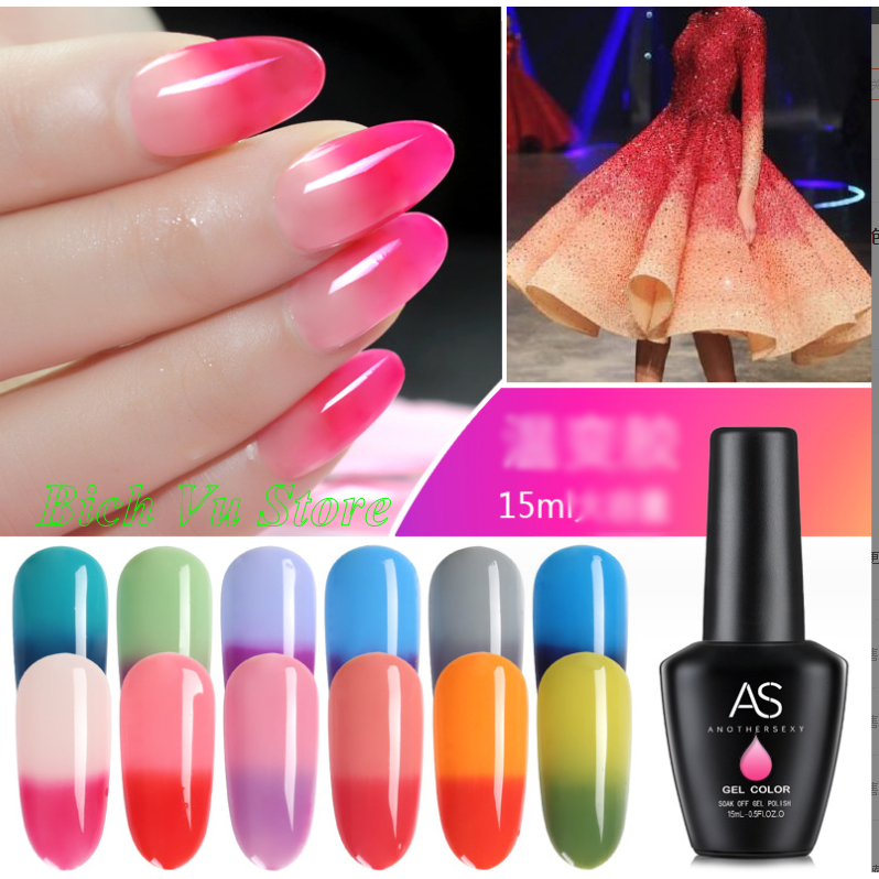 Sơn Gel as mã WB ( đổi màu)| chai đen