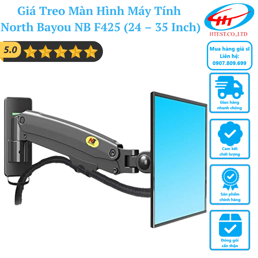 Giá treo màn hình LCD Arm màn hình đa năng North Bayou NB cho màn 10 - 35 inch