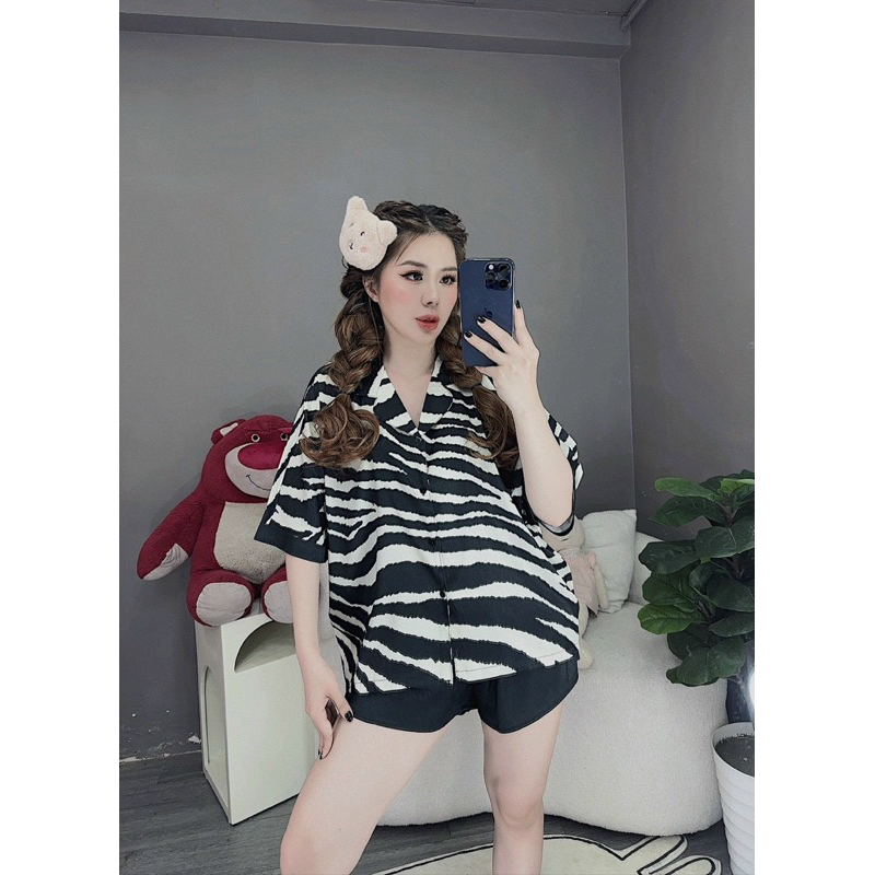 sét đồ ngủ chất lụa xước hàng thiết kế cao cấp