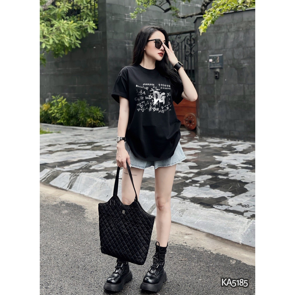 Áo Thun Nữ siêu cấp Form chuẩn Kenzia Lady- Áo Phông Cổ Tròn Tay Ngắn  Basic Cotton 100%  - KA5185