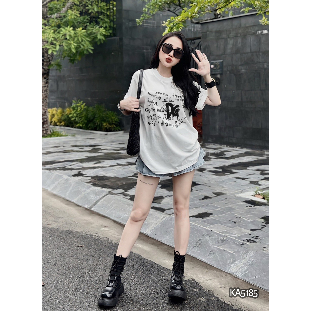 Áo Thun Nữ siêu cấp Form chuẩn Kenzia Lady- Áo Phông Cổ Tròn Tay Ngắn  Basic Cotton 100%  - KA5185