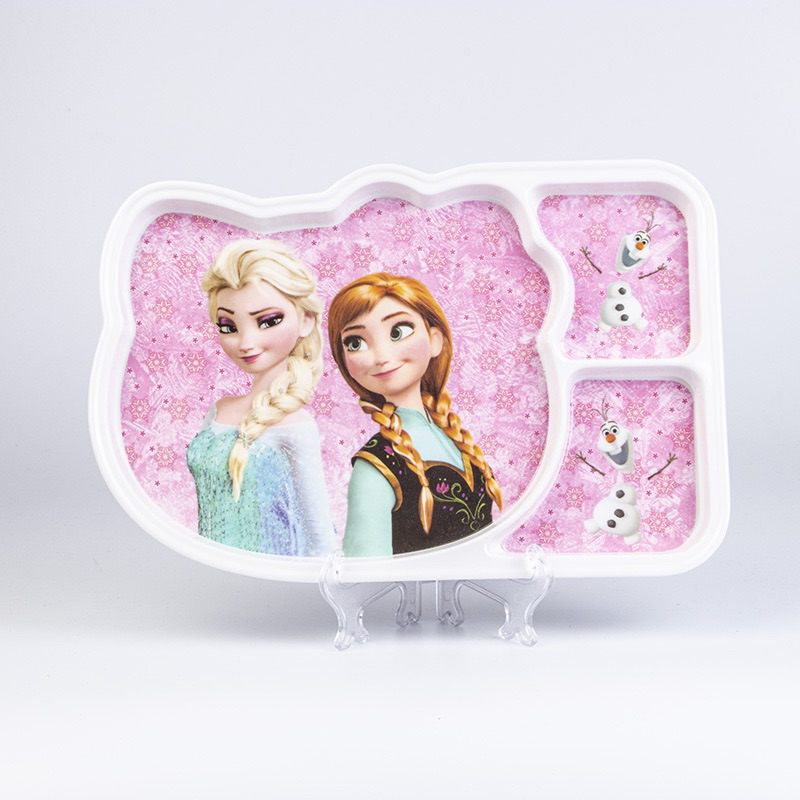 Bộ Bát Đĩa Khay Ăn Dặm Cho Bé Hình Elsa chống sốc.
