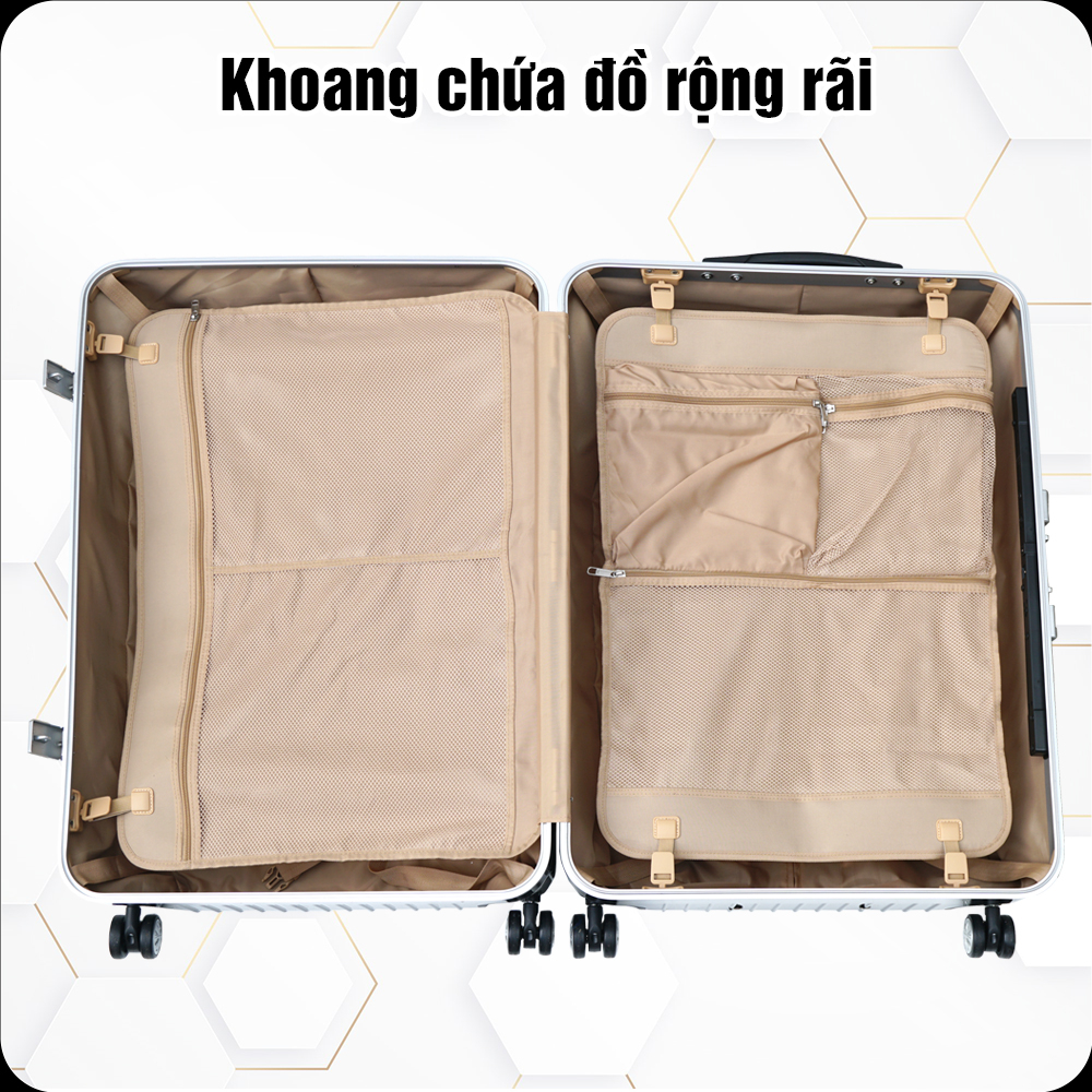 Vali lớn size 30inch TRIP A93 hàng khung nhôm nắp gập bảo hành 5 năm