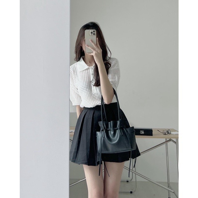 Áo Polo Len Lưới Nữ Hàng Quảng Châu Cao Cấp Hari GenZ 002 p6k6