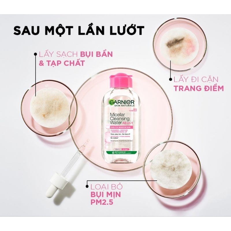Nước tẩy trang Garnier cho da nhạy cảm 50ml